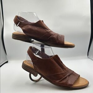 Miz Mooz Brown Leather Sandals size 10